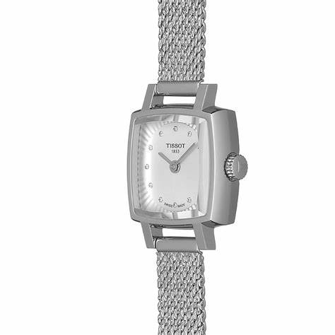 The female fake watches are made from stainless steel.